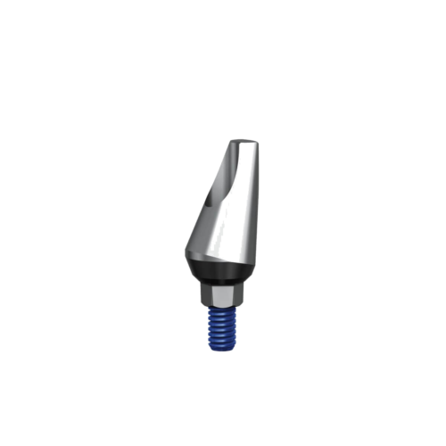Long Angled Titanium Abutment with Shoulder 15°