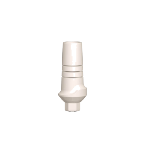 Straight temporary PEEK abutment